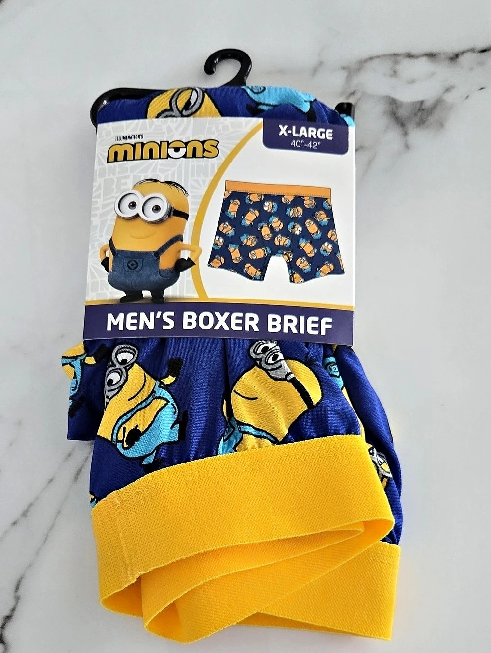 Despicable Me Minions Boxer Brief Men's Blue XL NWT